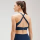 Reggiseno sportivo incrociato MP Power - Blu scuro