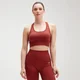 Reggiseno sportivo incrociato MP Shape Seamless Ultra da donna - Burnt Red
