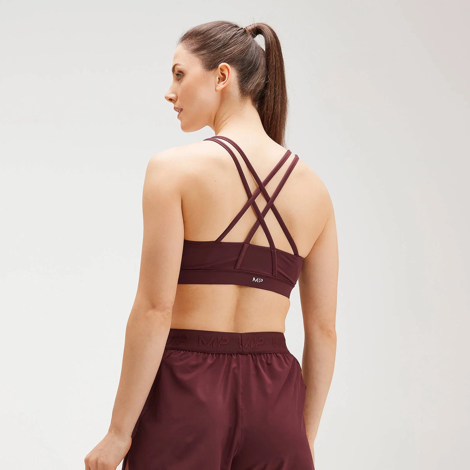 MP Women's Training Control Sports Bra - Washed Oxblood - XXS Immagine 1