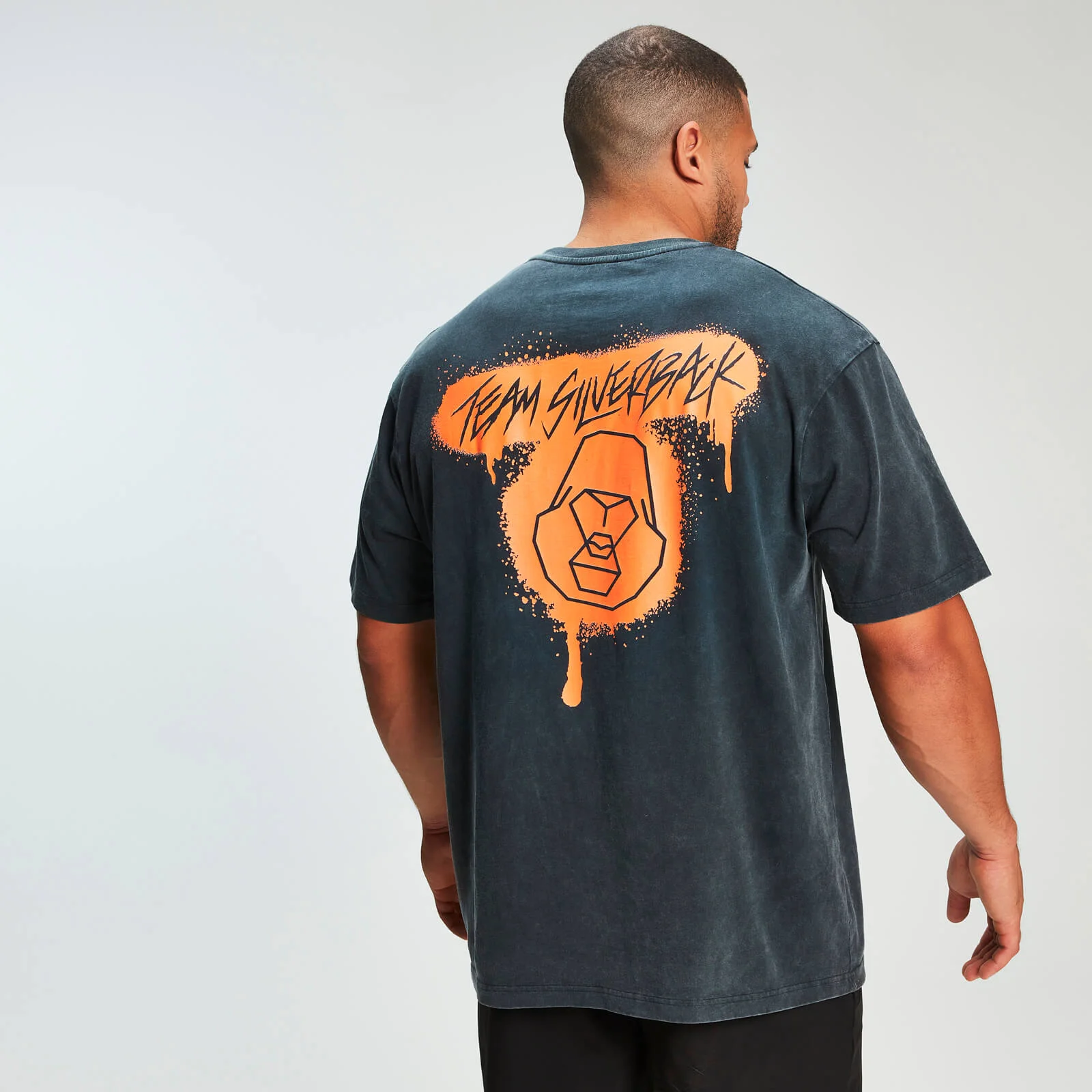 MP x Zack George Acid Wash Oversized Tee - Neon Orange - XS Immagine 1