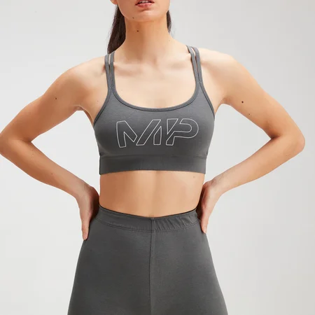 Reggiseno sportivo MP Originals da donna - Carbon