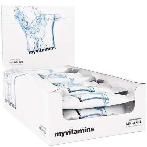 Myvitamins Energy Gel (Box) - 24 x 50g - Ciliegia Immagine 1