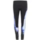 Leggings Pannellati Stampati a Vita Alta da Donna - Blu
