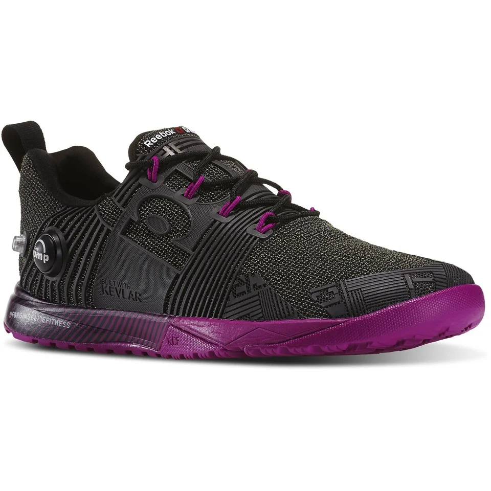 Reebok Women's CrossFit Nano Pump Fusion Trainers - Black/Purple Immagine 1