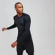 Maglia sportiva attillata a maniche lunghe MP Base da uomo - Nera