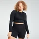 Crop top MP Shape Seamless da donna - Nero