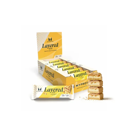 Barretta proteica a 6 strati - 12 x 60g - White Gold