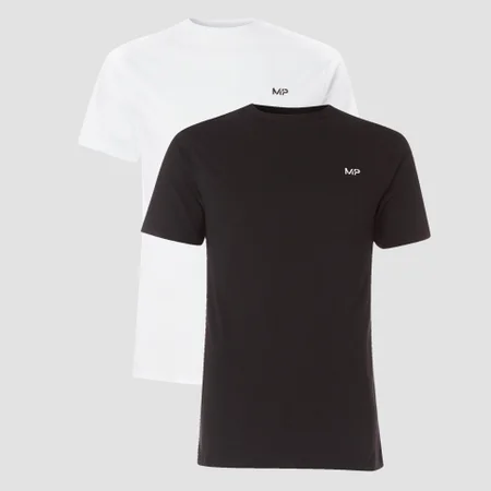 T-shirt MP da uomo (confezione da 2) - Nero/Bianco