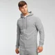 Felpa con cappuccio e cerniera MP Form da uomo - Grigio mélange