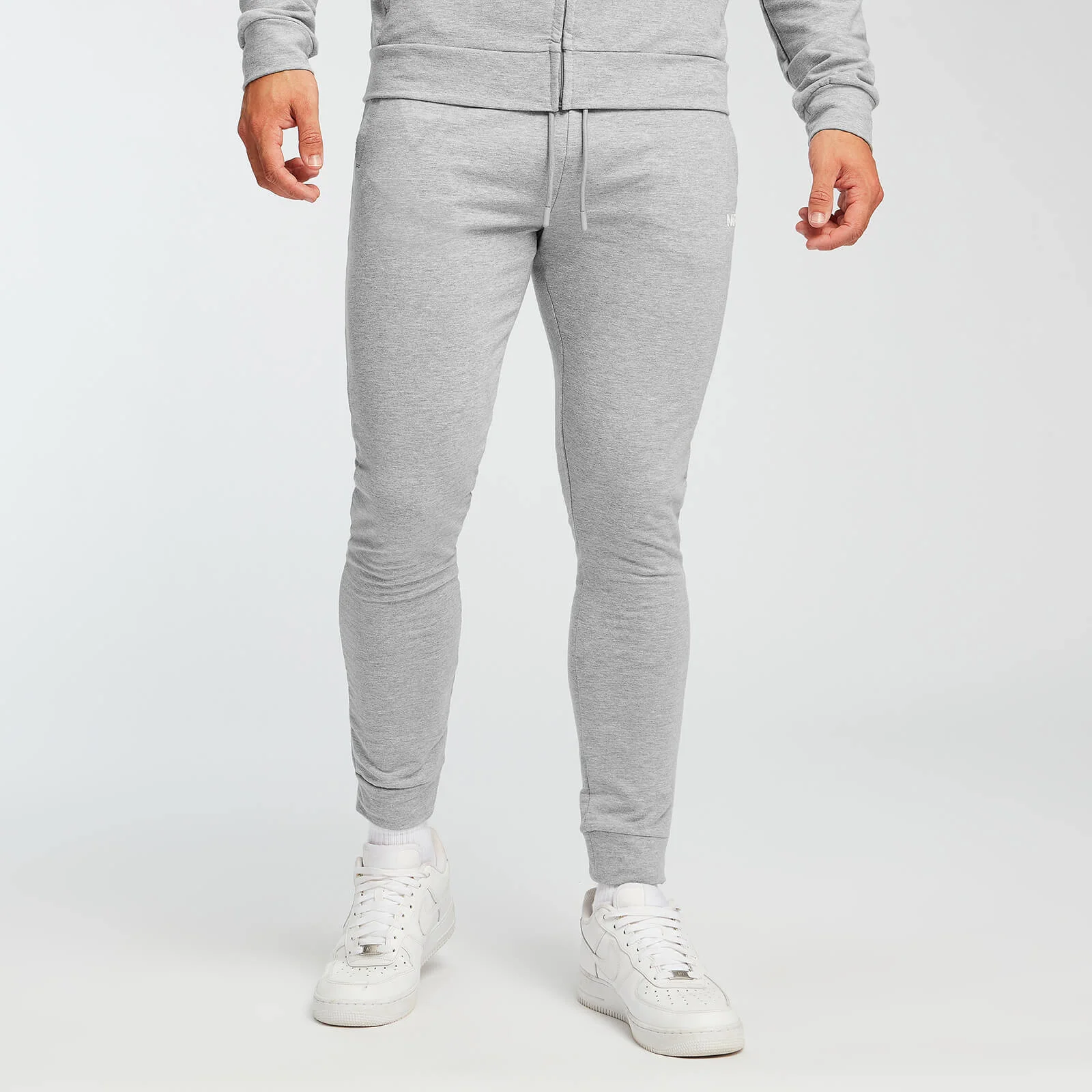 Pantaloni da jogging slim fit MP Form da uomo - Grigio mélange - XS Immagine 1