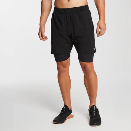 Pantaloncini Training MP 2 in 1 da uomo - Nero