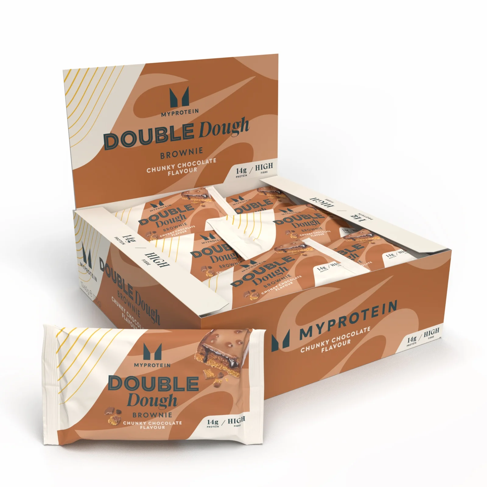 Brownie con doppio impasto - 12 x 60g - Gocce di cioccolato Immagine 1