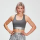 Reggiseno sportivo Adapt Textured MP - Carbone