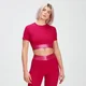 Top corto Adapt Textured MP da donna - Fucsia
