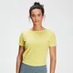 T-shirt Training Washed Tie Back MP da donna - Giallo slavato