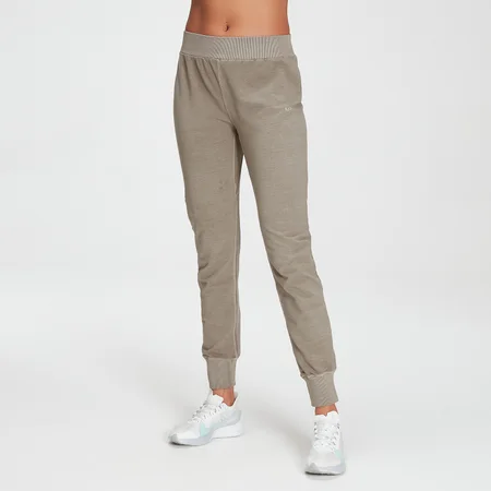 Pantaloni da corsa Training Washed MP da donna - Tortora