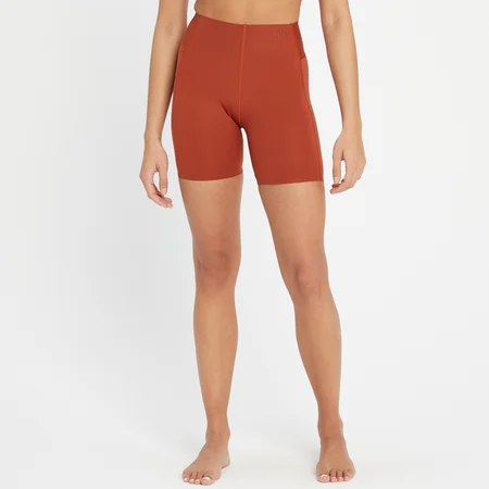 Pantaloncini ciclismo Composure Repreve® MP da donna - Terra rossa