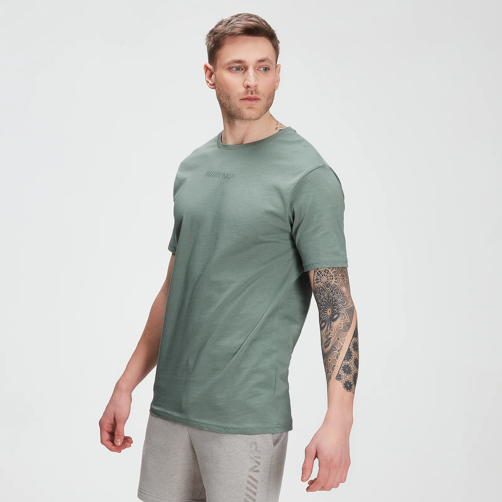 MP Men's Tonal Graphic Short Sleeve T-shirt – Washed Green - XXS Immagine 1