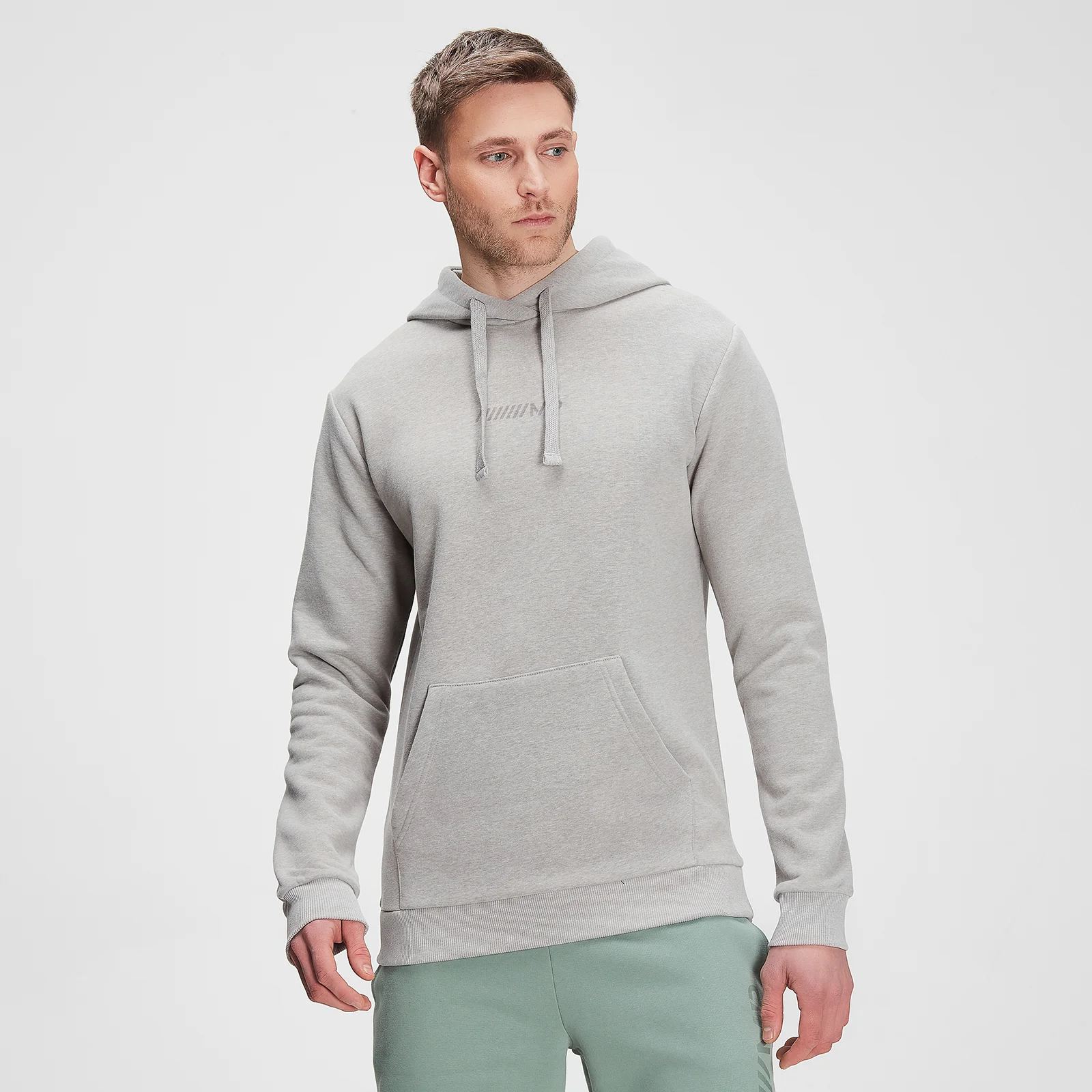 MP Men's Tonal Graphic Hoodie – Storm Grey Marl - XXS Immagine 1