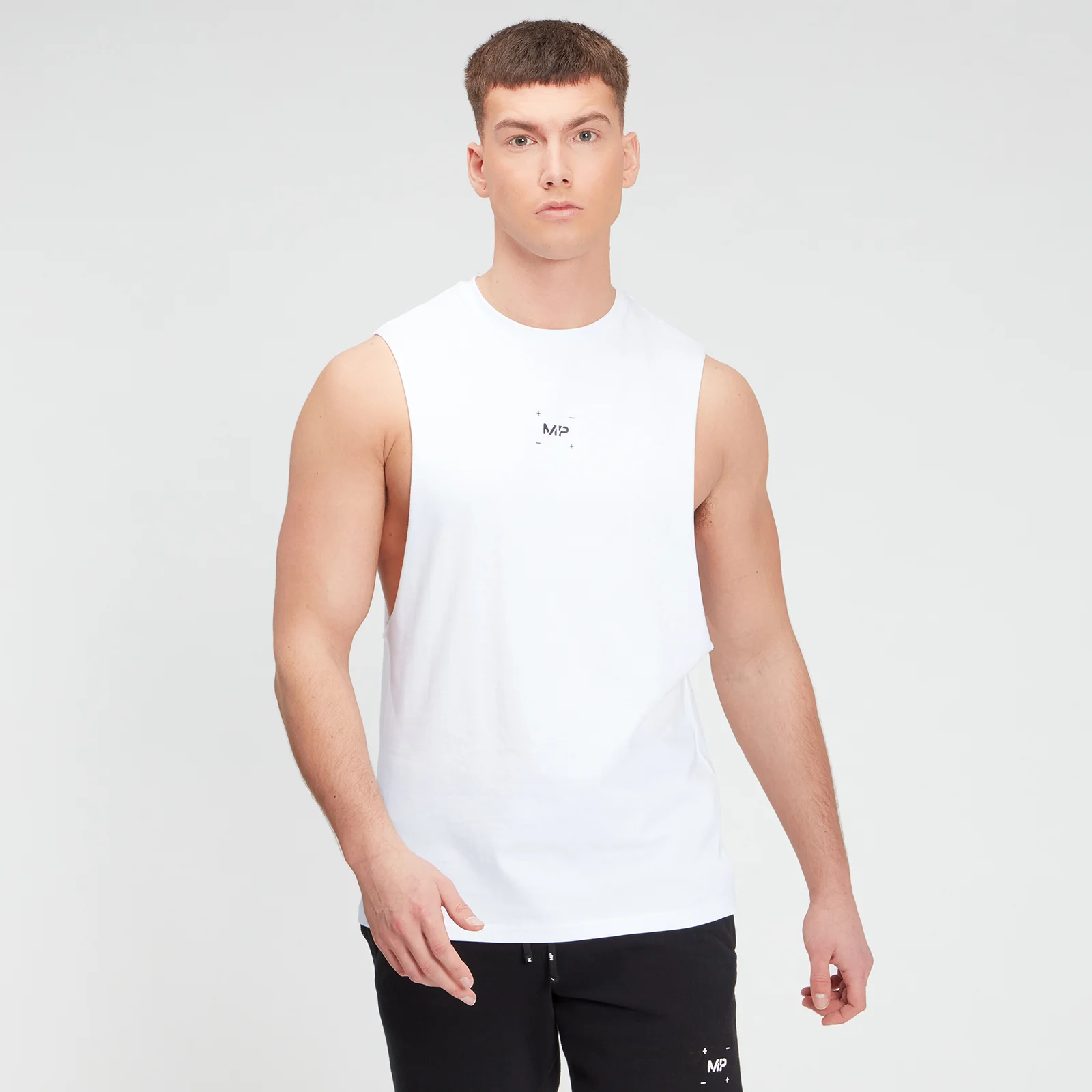 MP Men's Central Graphic Tank - White - XXS Immagine 1
