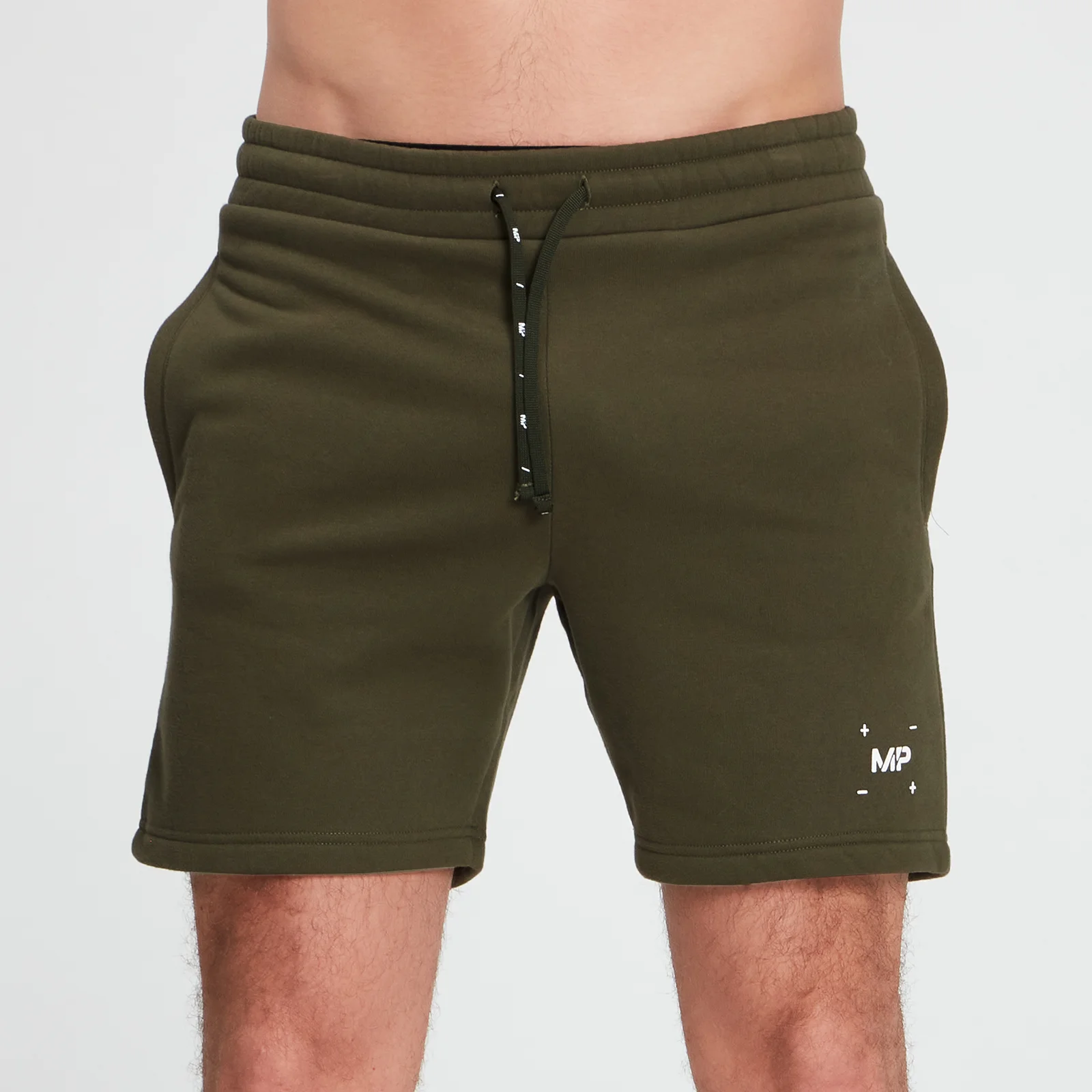 MP Men's Central Graphic Shorts - Dark Olive - XXS Immagine 1