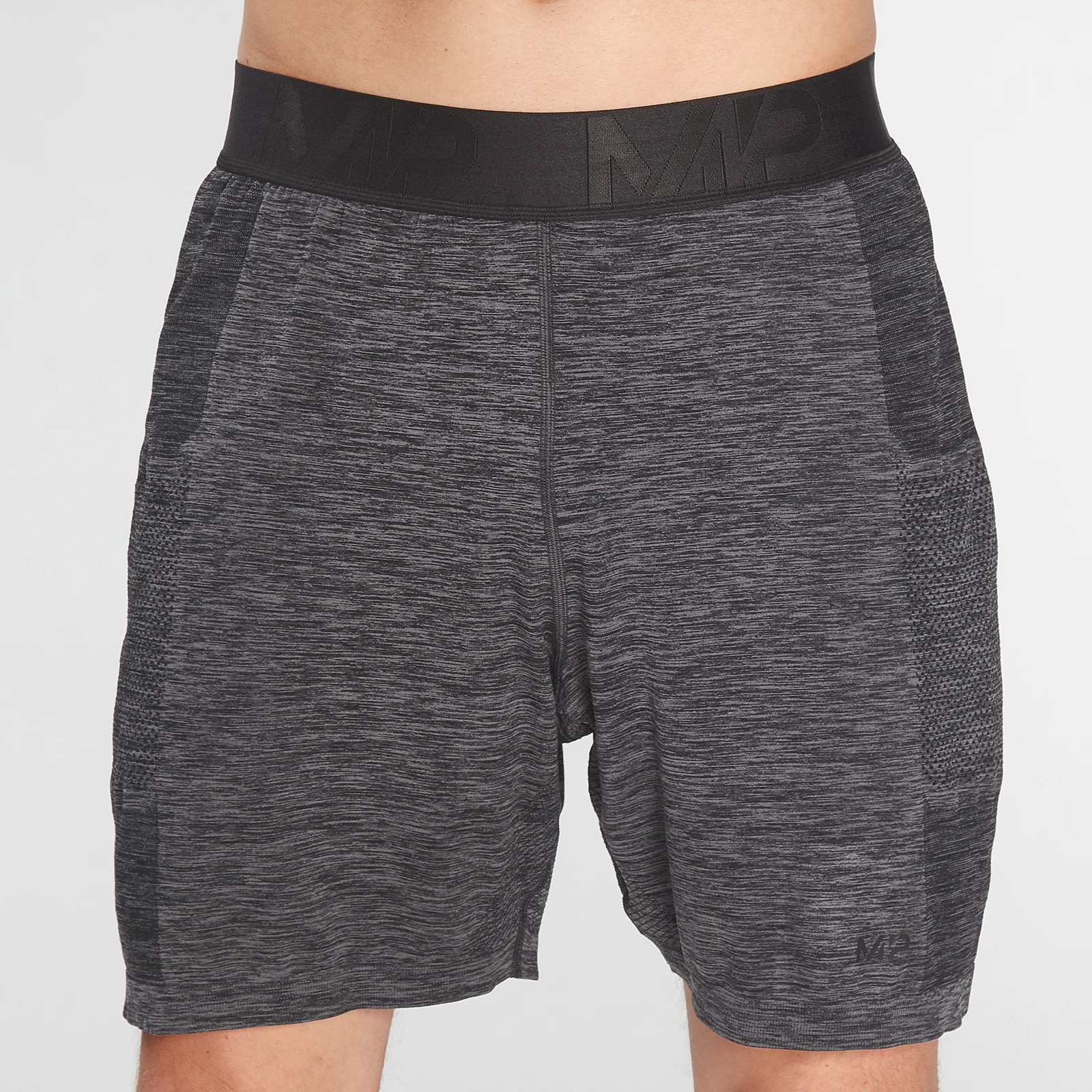 MP Men's Essential Seamless Shorts- Storm Grey Marl - XXS Immagine 1
