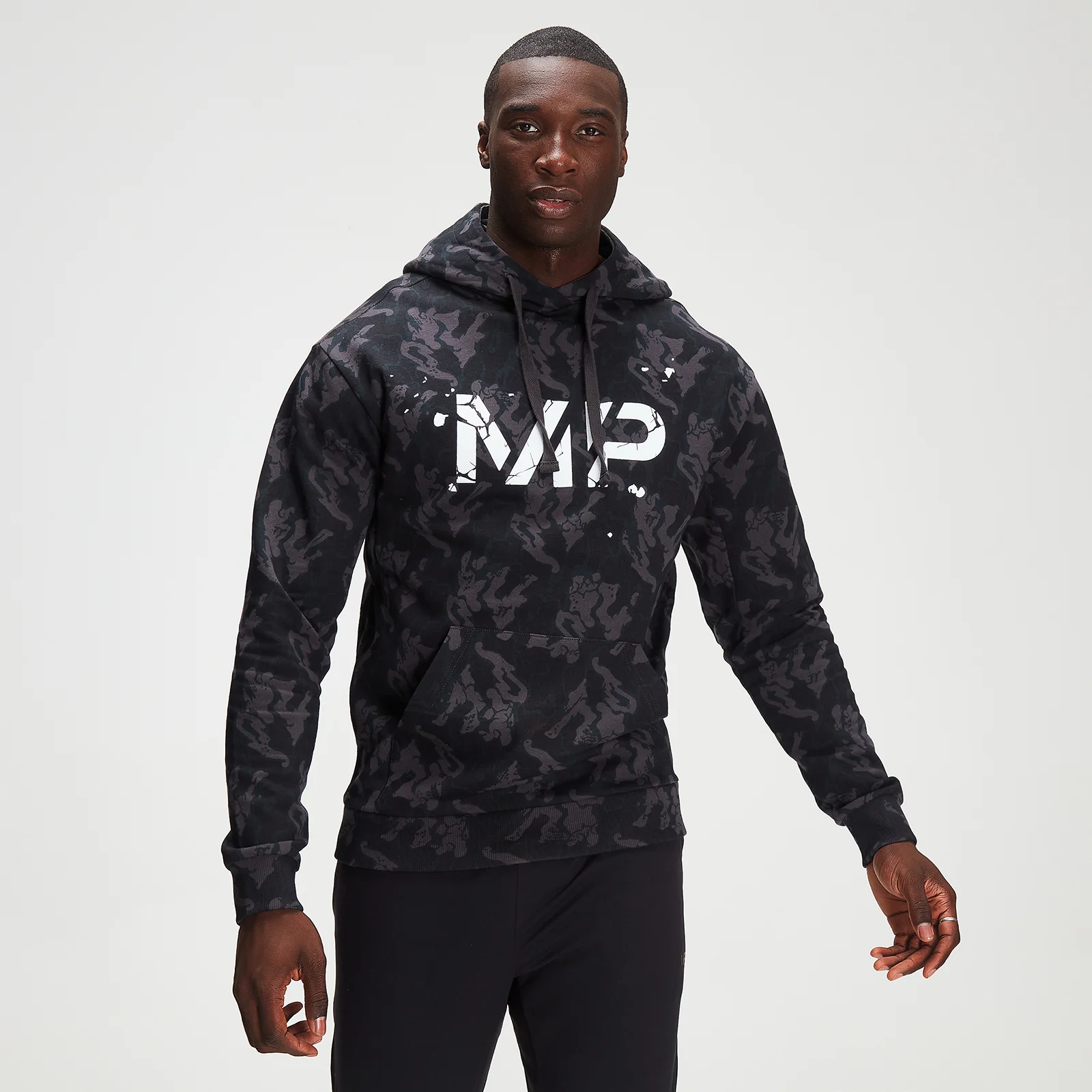 MP Men's Adapt Camo Hoodie - Black Camo - XXS Immagine 1