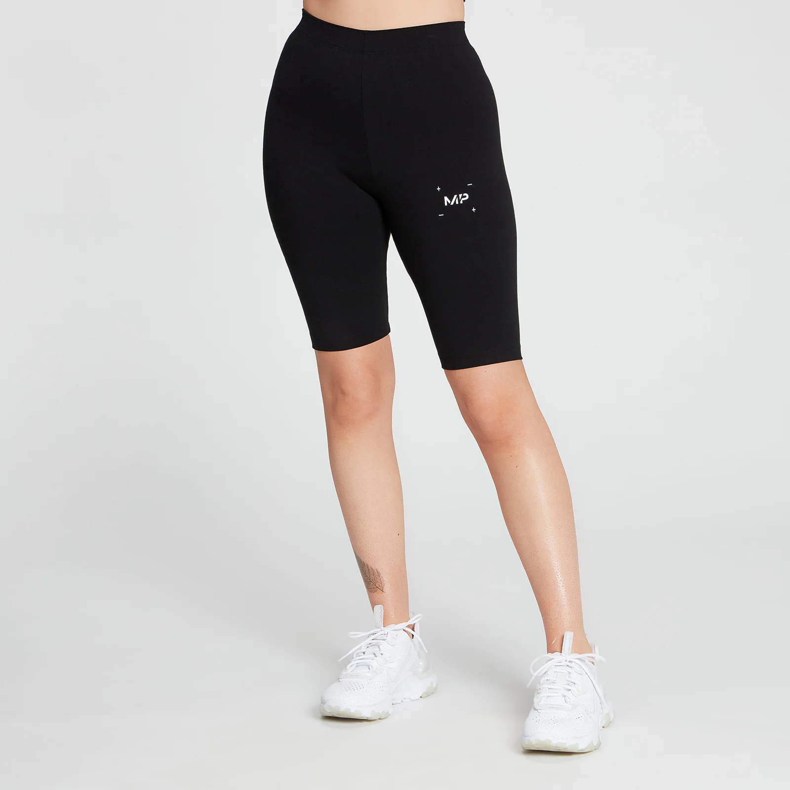 MP Women's Central Graphic Cycling Shorts - Black - XXS Immagine 1