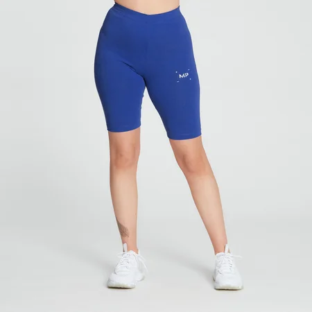 Pantaloncini ciclista MP Central Graphic da donna - Cobalto