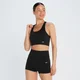 Reggiseno sportivo incrociato MP Shape Seamless da donna - Nero