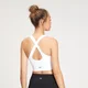 Reggiseno sportivo incrociato MP Shape Seamless da donna - Bianco