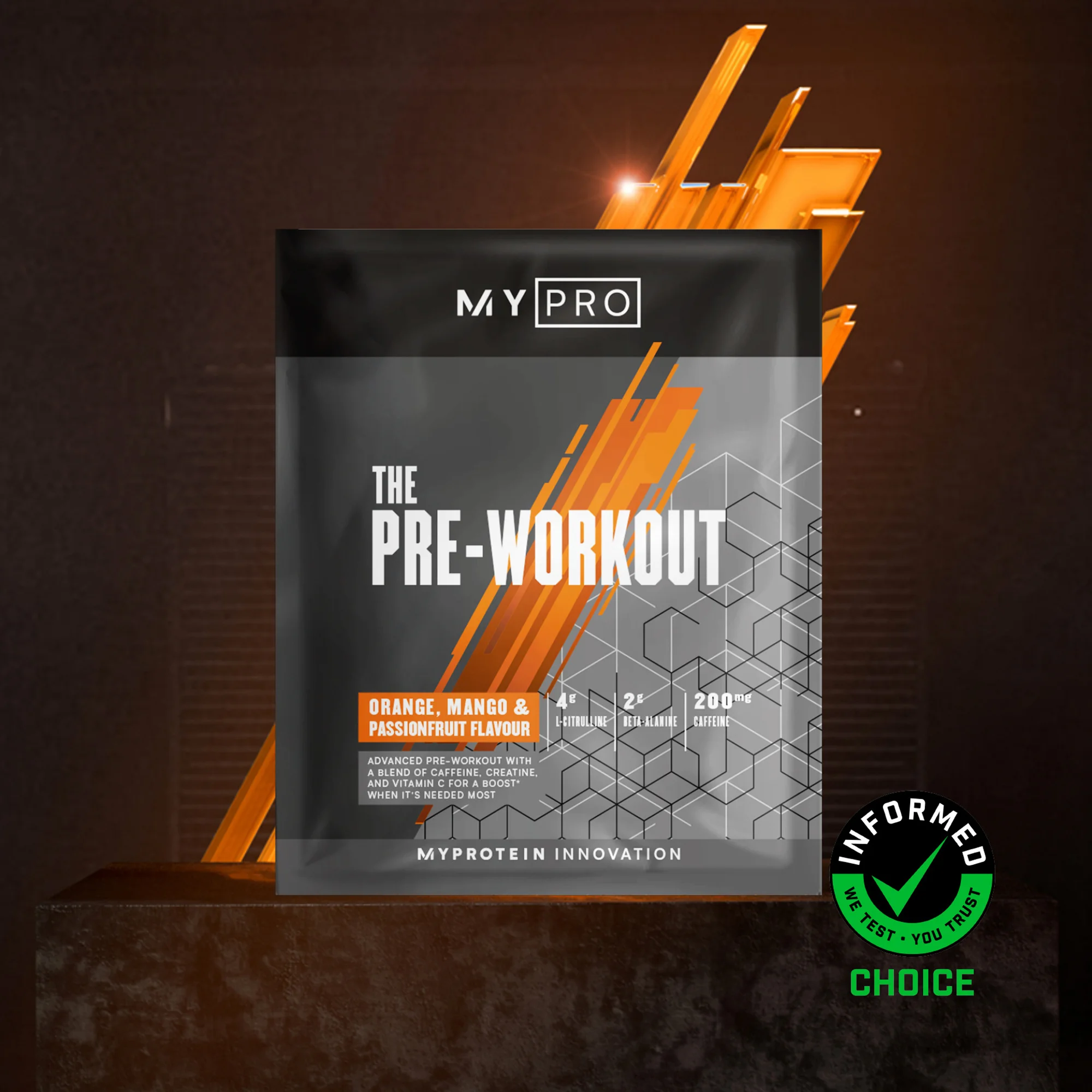 THE Pre-Workout (Sample) - 14g - Orange Mango Passionfruit Immagine 1