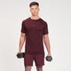 T-shirt sportiva a maniche corte con stampa effetto sfumato MP da uomo - Washed Oxblood