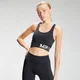Reggiseno sportivo con stampa sfumata MP da donna - Nero