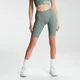 Pantaloncini sportivi ciclista con stampa sfumata MP da donna - Verde slavato