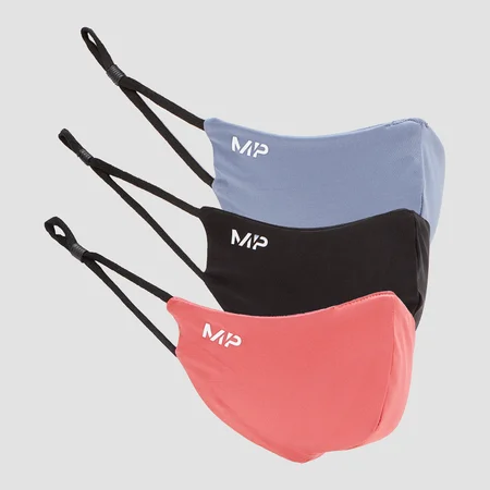 Mascherine MP (Confezione da 3) - Nero/Rosa bacca/Galaxy