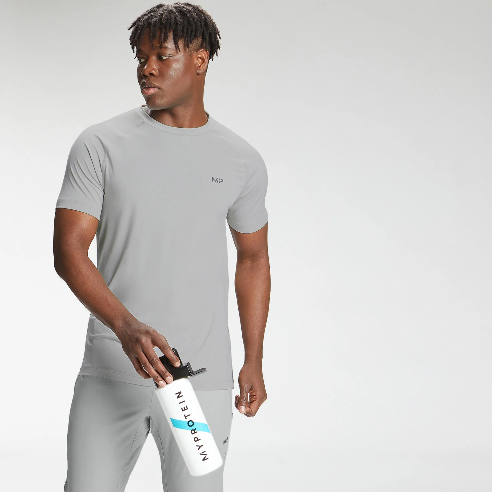 T-shirt a maniche corte MP Tempo da uomo - Argento - XXS Immagine 1