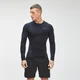 Maglia a maniche lunghe MP Tempo Seamless da uomo - Nera