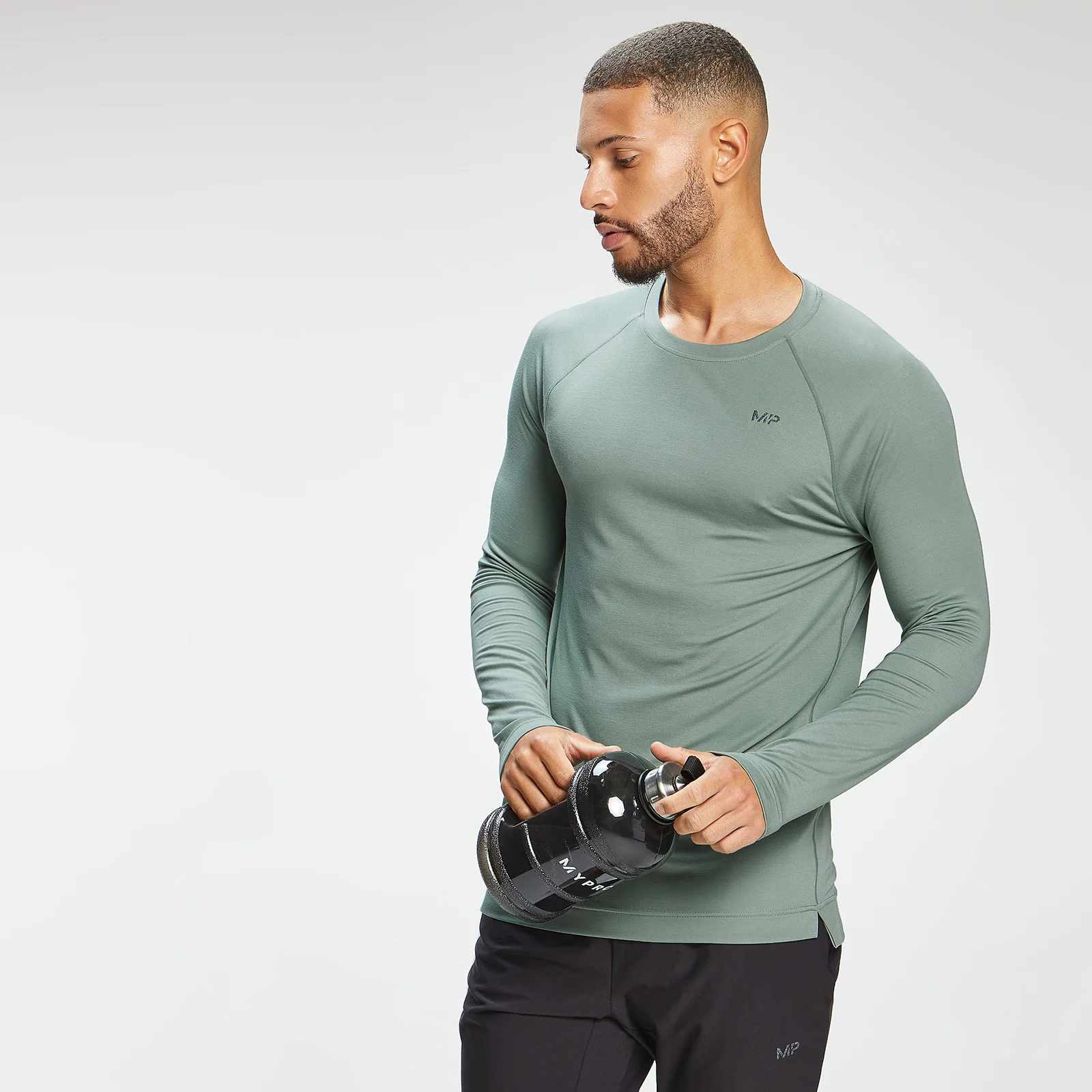 Maglia a maniche lunghe MP Composure da uomo - Verde chiaro - XXS Immagine 1