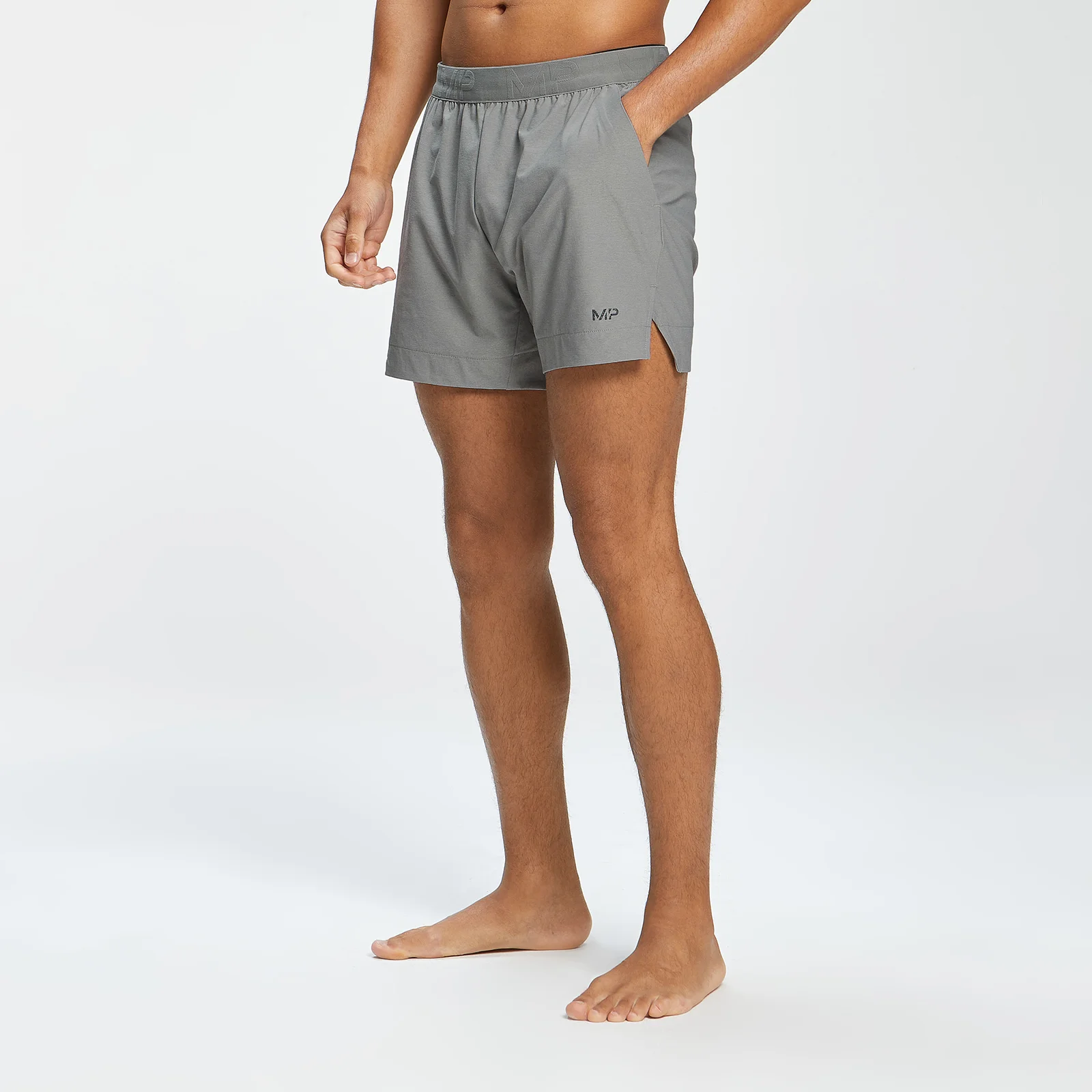 Pantaloncini MP Composure da uomo - Grigio tempesta mélange - XXS Immagine 1
