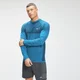 Maglia a maniche lunghe MP Essentials Seamless da uomo - Azzurro intenso mélange