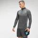 Maglia con cerniera 1/4 MP Essential da uomo - Nero mélange