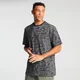T-shirt sportiva a maniche corte oversize camo MP da uomo - Nera