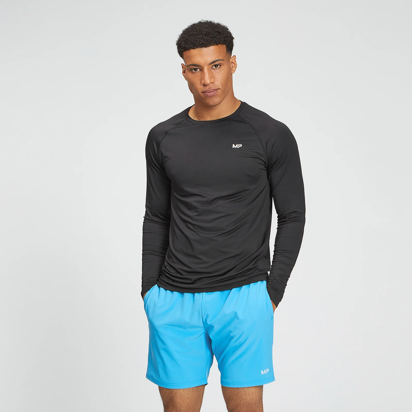 Maglia sportiva a maniche lunghe MP da uomo - Nera - XXS Immagine 1