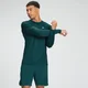 Maglia sportiva a maniche lunghe MP da uomo - Verde petrolio scuro
