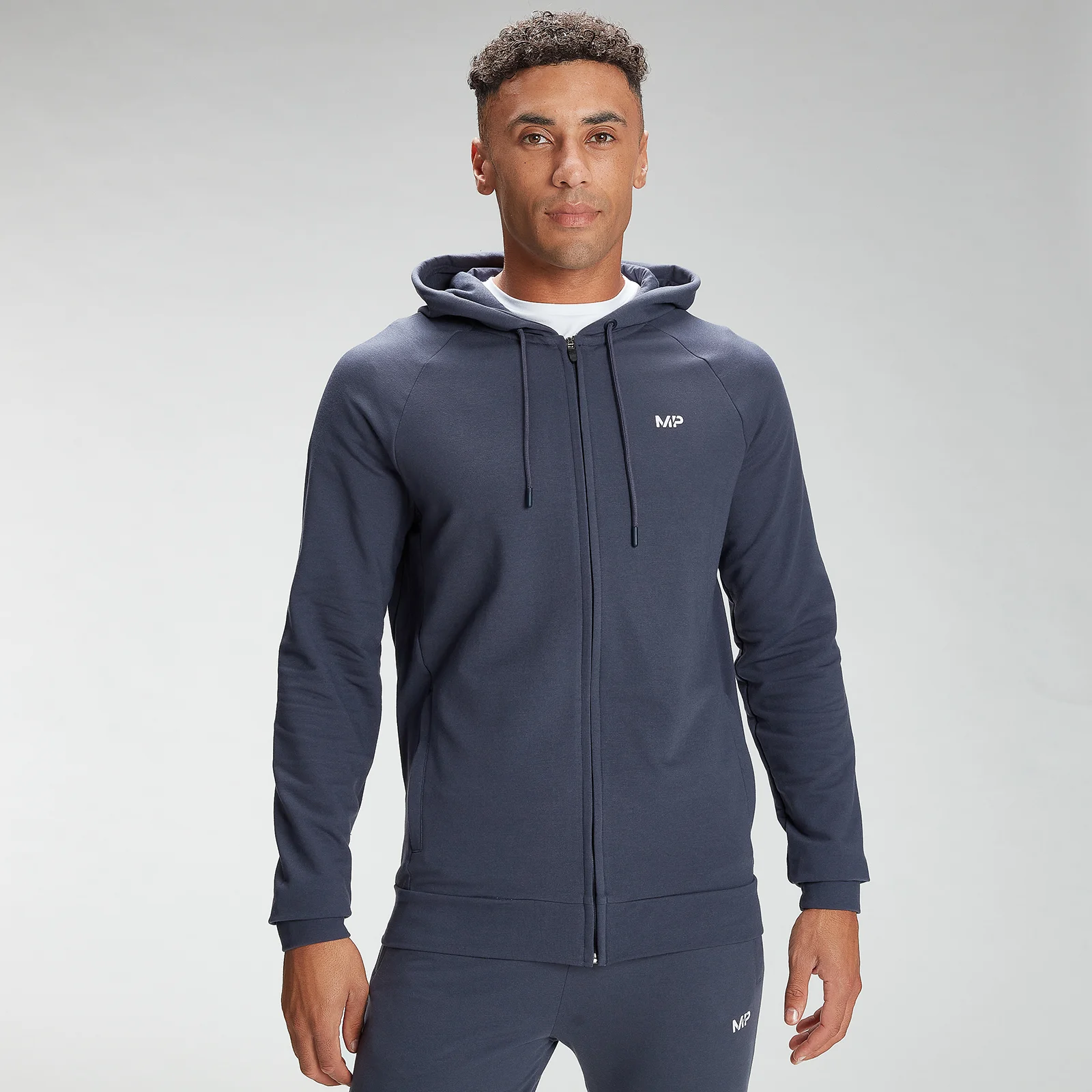 MP Men's Form Zip Up Hoodie - Graphite - XXS Immagine 1