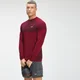 Maglia a maniche lunghe senza cuciture MP Essentials da uomo - Vinaccia mélange