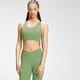 Reggiseno sportivo incrociato in Repreve® MP Tempo - Verde mela