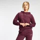 Felpa con cappuccio MP Mini Mark Graphic da donna - Merlot