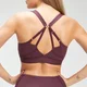 Reggiseno sportivo MP Power Ultra da donna - Porto/Nero